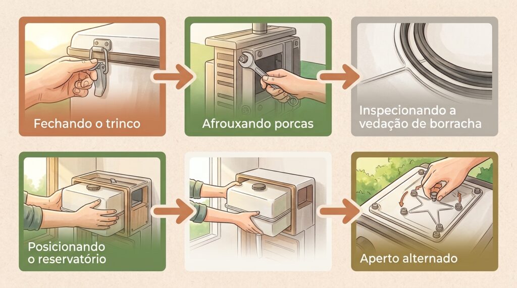 Caixa acoplada vazando: como ajustar os parafusos