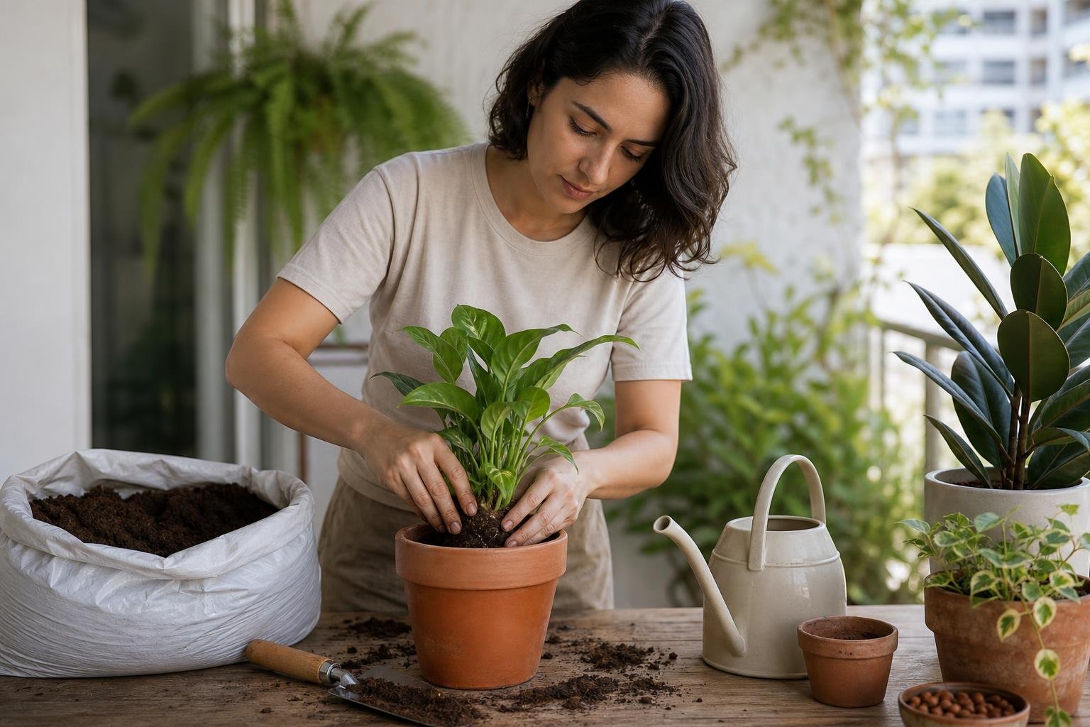 Como plantar em vaso pela primeira vez: luz, rega e drenagem