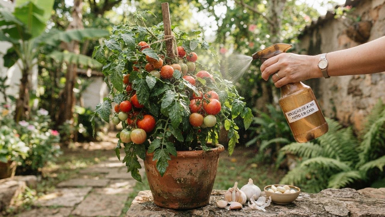 Calda de Alho no Tomateiro: Como Usar e Cuidados